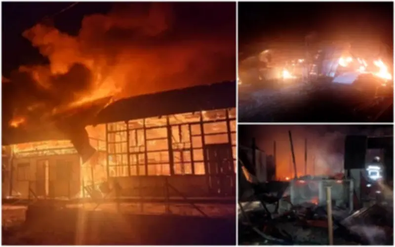 Kebakaran Hanguskan Depot Kitar Semula dan Motosikal di Air Itam, Pulau Pinang