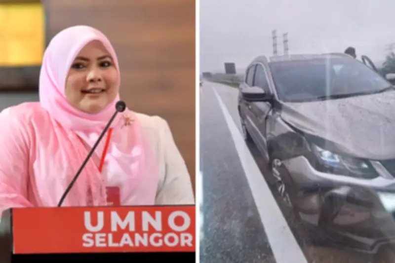 Ketua Puteri Umno Selangor Selamat Dalam Kemalangan Ringan Di Lebuhraya Latar