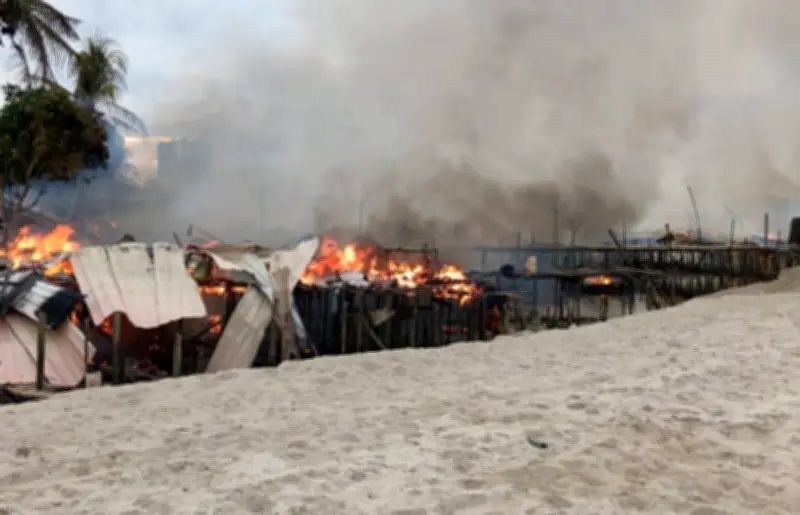 Lebih 30 Rumah Orang Asli Musnah Dalam Kebakaran Penempatan Terapung Pasir Gudang