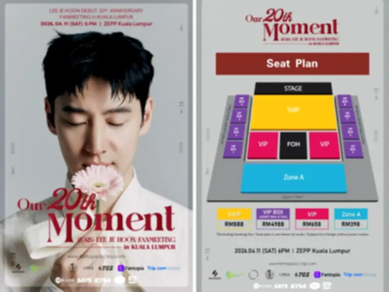 Lee Je Hoon Sambut 20 Tahun Debut dengan Pertemuan Peminat di Kuala Lumpur April Ini
