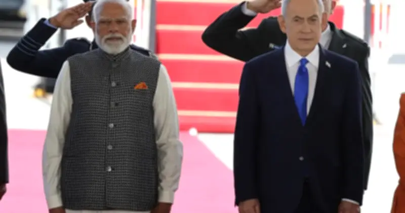 Modi Tegaskan India Berdiri 'Teguh' Bersama Israel Semasa Lawatan Dua Hari