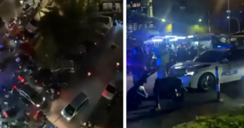 8 Ditahan, 2 Polis Cedera Akibat Pergaduhan Berpunca dari 'Salah Faham' di Penang