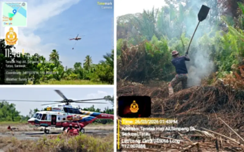 Bomba Sarawak Gesa Henti Segera Pembakaran Terbuka Kes Kebakaran Melonjak