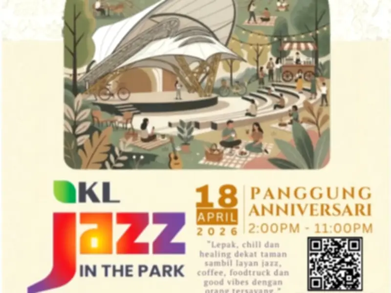 DBKL Anjur KL Jazz in the Park Percuma April Ini Dengan Empat Kumpulan Tempatan