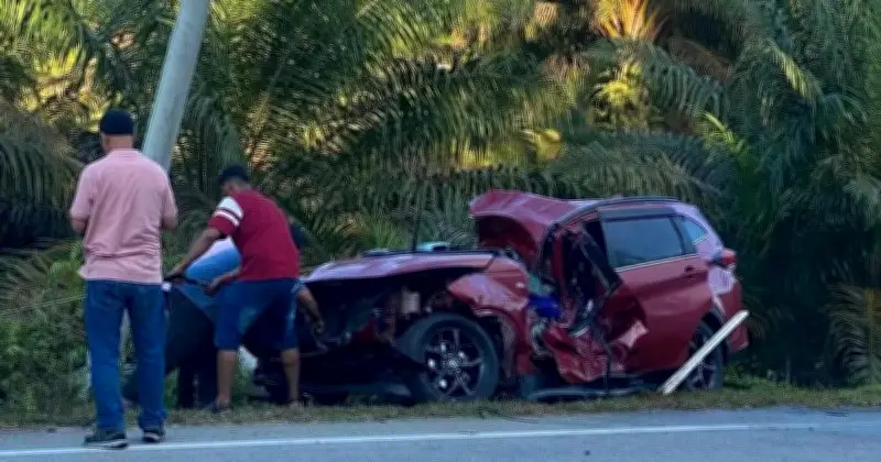 Ibu dan Dua Anak Maut dalam Kemalangan di Dungun, Terengganu