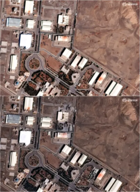 Imej Satelit Tunjukkan Serangan Ketara di Tapak Nuklear Iran, Lapor Institut