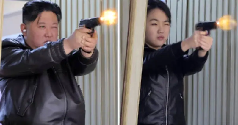 Ju Ae, Anak Perempuan Kim Jong-un, Ditunjukkan Menembak Pistol dalam Gambar Terbaharu
