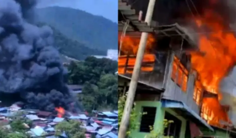 Kebakaran Musnahkan 11 Rumah di Batu Ferringhi, Semua Penghuni Selamat