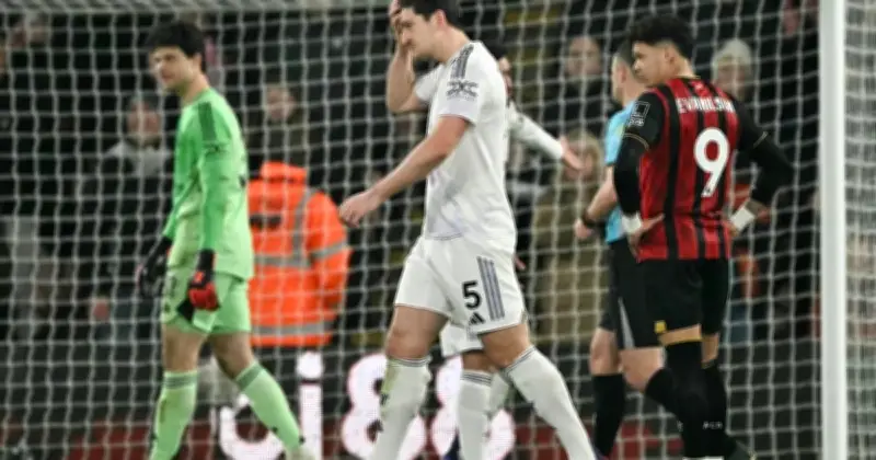 Manchester United Seri 2-2 dengan Bournemouth Selepas Kad Merah Maguire