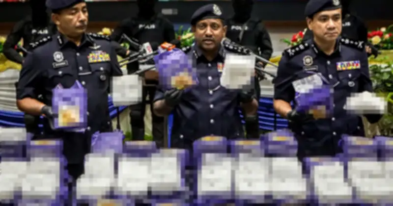 Polis Tahan 5 Individu, Rampas 510kg Syabu Bernilai RM25.5 Juta di Perlis
