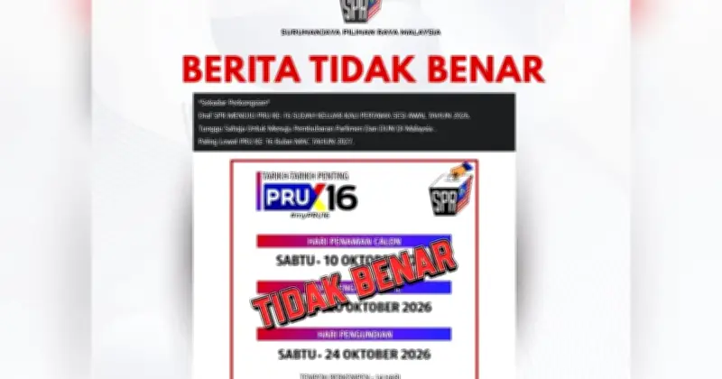 SPR Nafi Dakwaan Viral PRU16 Pada 24 Oktober