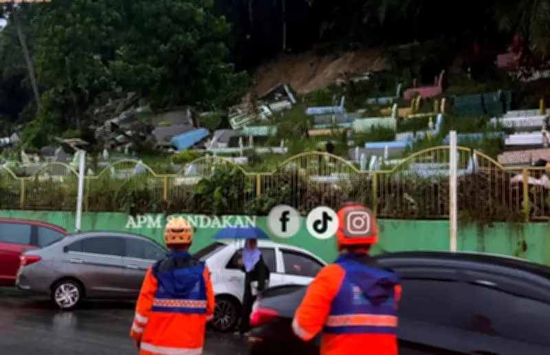 Tanah Runtuh di Sandakan Rosakkan 20 Makam di Perkuburan Sim-Sim