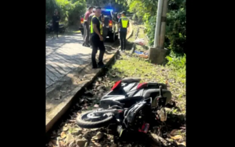 Tragedi Pulau Tioman: Tiga Ahli Keluarga Maut Motosikal Terbabas Jalan