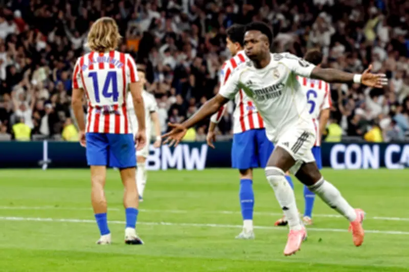 Vinicius Junior Cetak Dua Gol Bawa Real Madrid Atasi Atletico 3-2 Dalam Derbi Madrid
