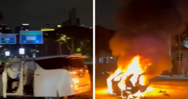 Wanita Alami 70% Kebakaran Badan Dalam Kemalangan Dua Kenderaan Di Jalan Tun Razak