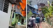 11 Rumah Musnah Dalam Kebakaran Di Kampung Din Manbo, Batu Ferringhi