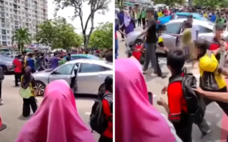 13 Budak Sekolah Direman Selepas Bergaduh di Hadapan Sekolah di Skudai