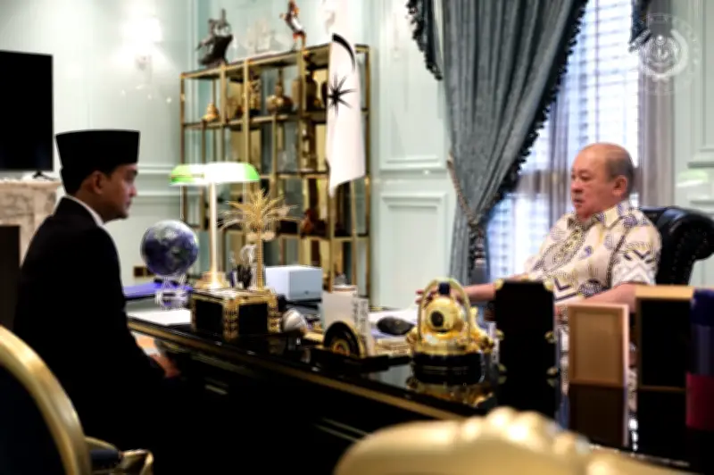 Agong terima menghadap Menteri Besar Johor di Istana Pasir Pelangi