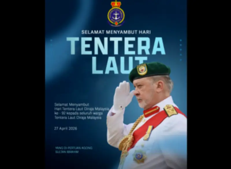 Agong ucap tahniah TLDM ulang tahun ke-92, doa buat wira gugur