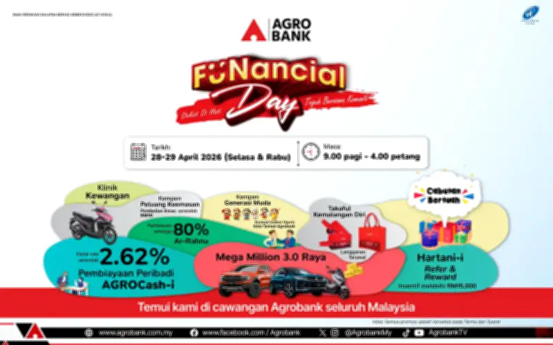 Agrobank FUNancial Day 2026: Hadiah dan ganjaran menanti di 143 cawangan