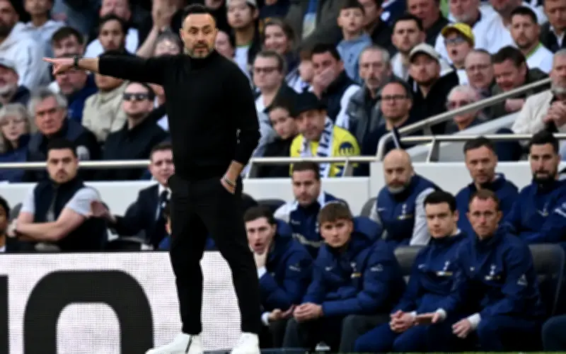 De Zerbi Tegaskan Spurs Belum Habis Meski Terperangkap Zon Penyingkiran Liga Perdana