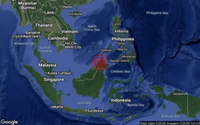 Gempa Bumi Magnitud 3.4 Landa Kundasang, Sabah Pada Awal Pagi Ini