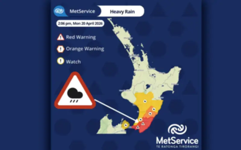 Hujan Lebat Picu Banjir Kilat dan Tanah Runtuh di Wellington, New Zealand
