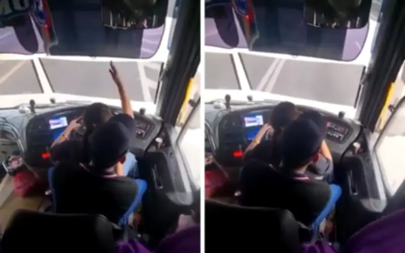 JPJ Siasat Pemandu Bas Didakwa Pandu Dengan Wanita Di Ribanya