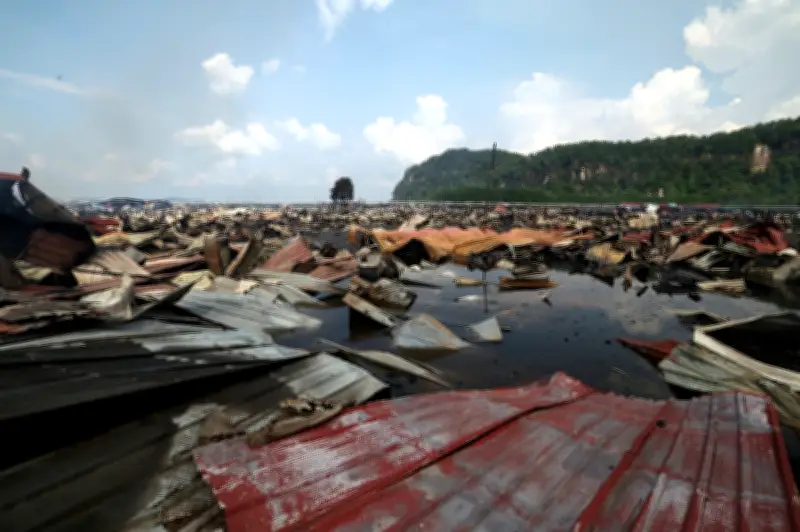 Kebakaran Besar di Kampung Bahagia Sandakan: Ribuan Kehilangan Tempat Tinggi