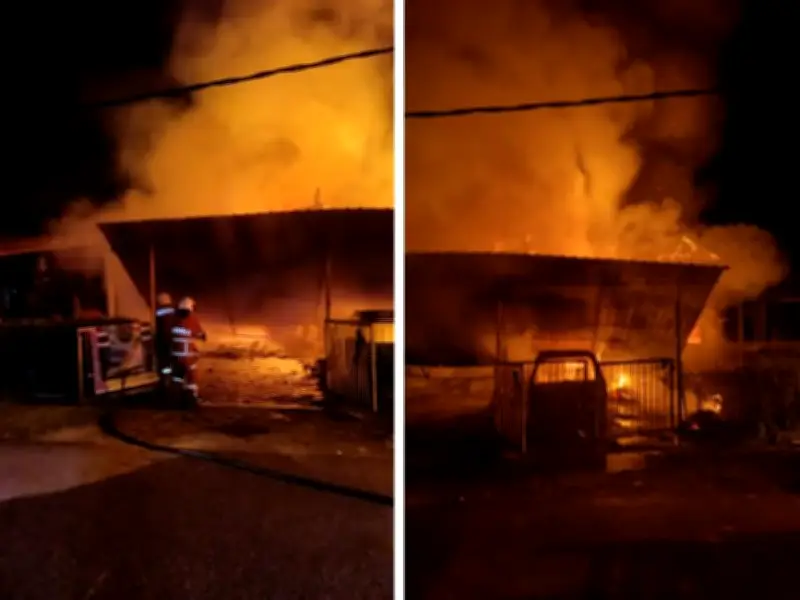 Kebakaran Subuh Musnahkan Rumah, Rosakkan Dua Lain di Kuantan, Tiada Mangsa