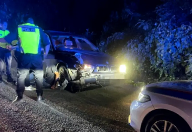 Kejar-Mengejar Laju di Ipoh Berakhir dengan Kemalangan, Dua Suspek Dadah dan Kabel Dicuri Ditahan