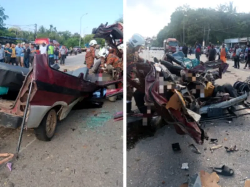 Pemandu Trailer Positif Dadah Direman Empat Hari Selepas Kemalangan Maut di Gemas Baharu