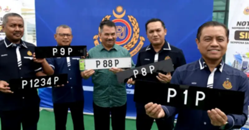 Plat P1P dan P9P raih bidaan jutaan ringgit dalam lelongan JPJ