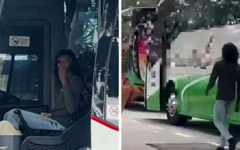 Polis kesan pemandu bas dalam kejadian kemarahan jalan raya di Melaka