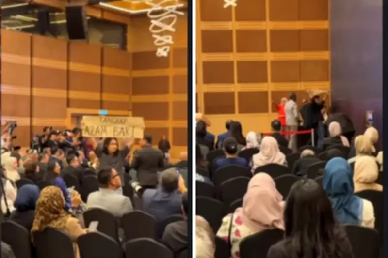 Protes Singkat Ganggu Ucaptama Azam Baki di WTC Kuala Lumpur