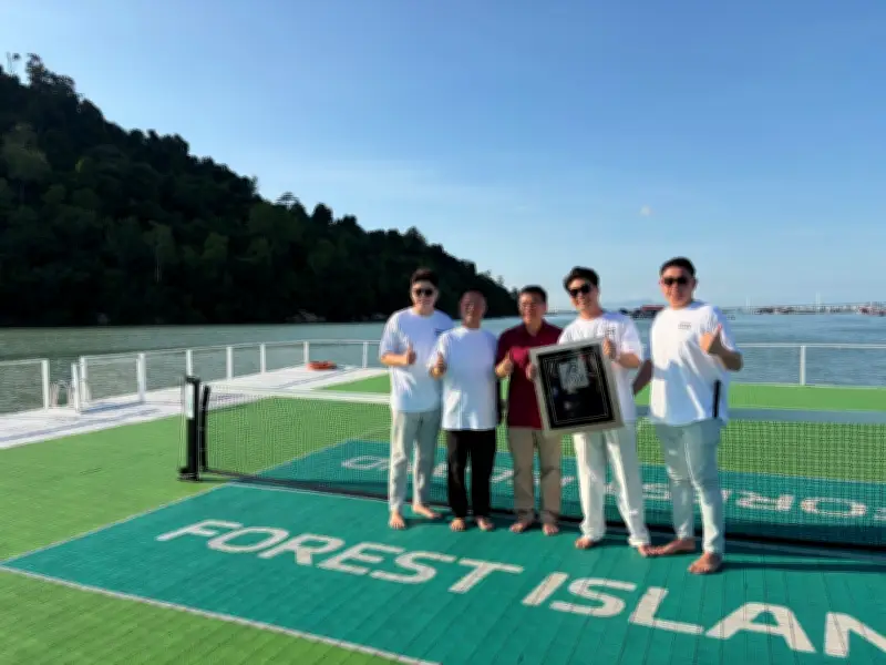 Pulau Forest Pulau Baharu Pulau Pinang Tawar Jacuzzi Laut, Pickleball Di Tengah Laut