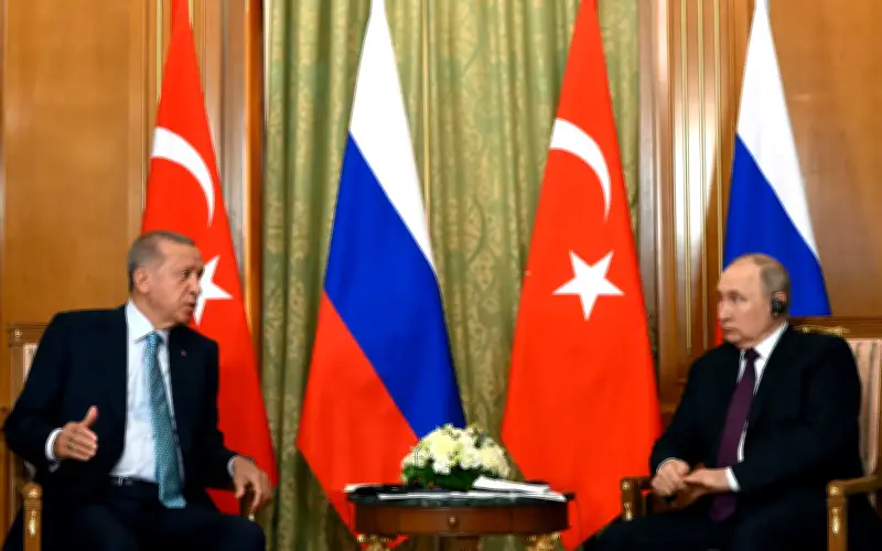 Putin dan Erdogan Desak Gencatan Segera di Timur Tengah, Bincang Keselamatan Laluan Gas