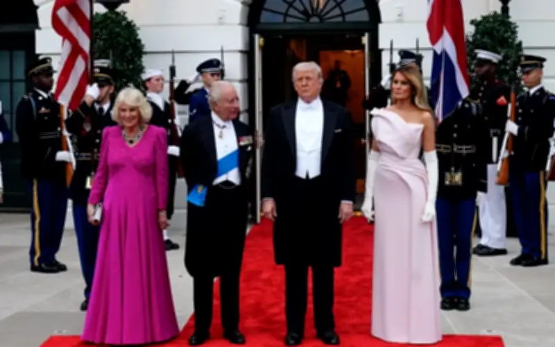Raja Charles dan Permaisuri Camilla ucap selamat tinggal kepada Trump