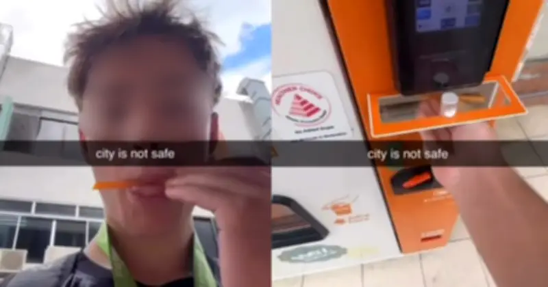 Remaja di Singapura didakwa jilat straw mesin jualan iJooz