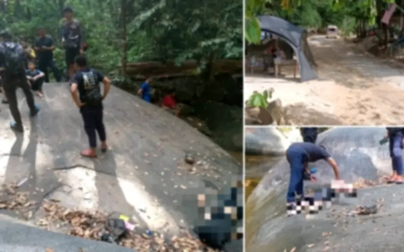 Remaja Lelaki Maut Lemas di Air Terjun Gunung Ledang Selepas Tergelincir