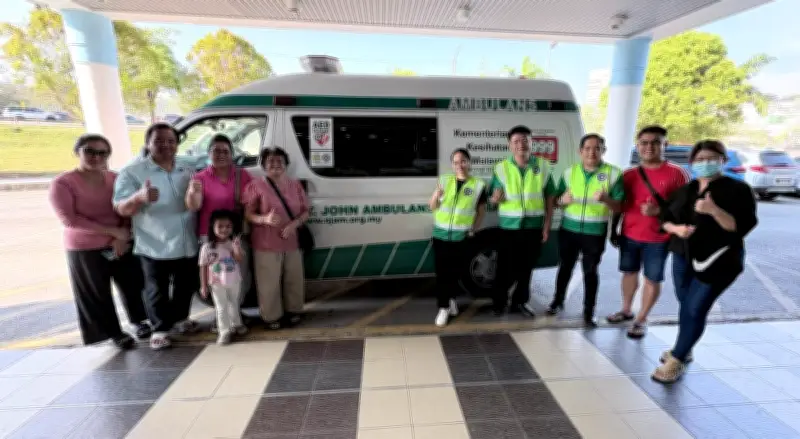 St John Ambulans Malaysia Sempurnakan Pemindahan Kecemasan 600km Rentas Sabah-Sarawak