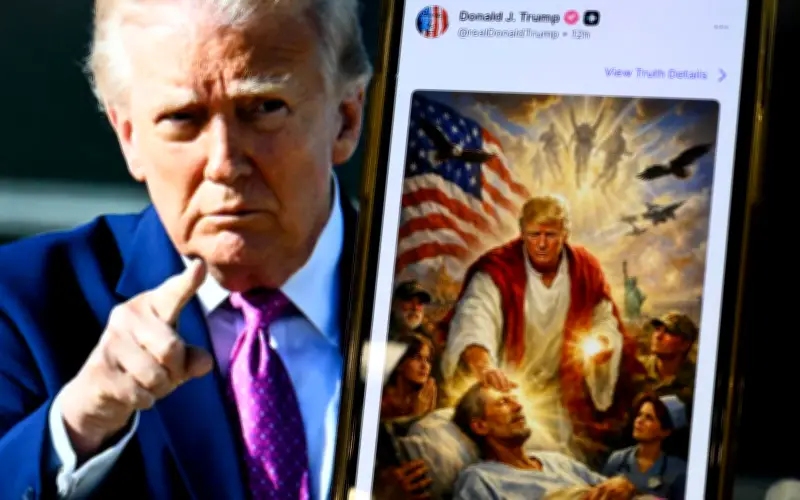 Trump Padam Gambar Diri Sebagai Jesus Selepas Dikecam Pemimpin Agama