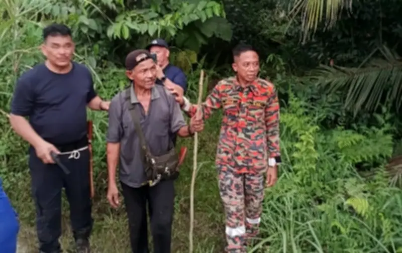 Warga Emas 77 Tahun Ditemui Selamat Selepas Hilang di Hutan Limbang