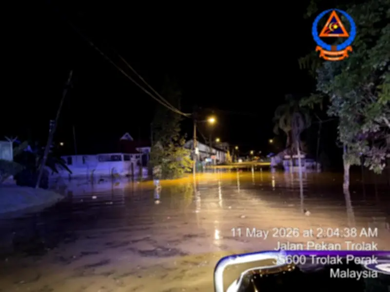 43 mangsa banjir dipindahkan ke dua pusat pemindahan di Perak