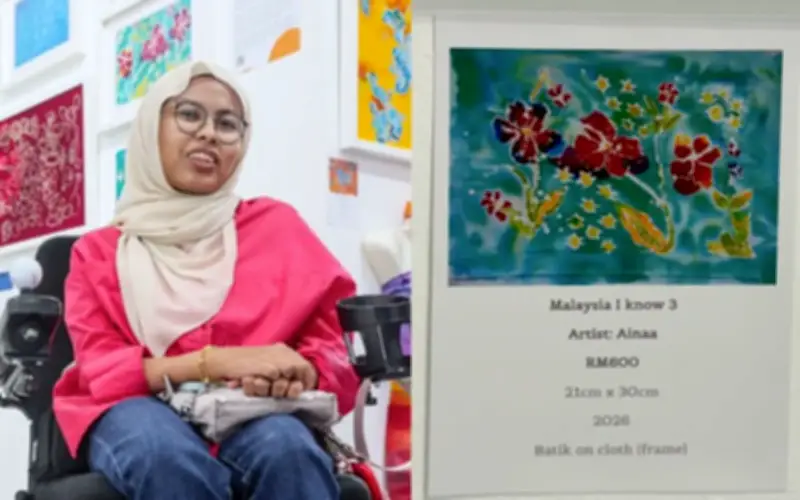 Artis OKU ubah cabaran peribadi jadi karya seni di pameran KL