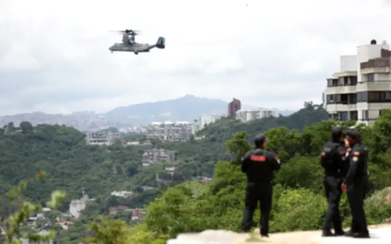 AS jalani latihan tentera di Caracas, pertama sejak serangan Januari