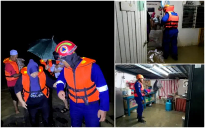 Banjir kilat di Bandar Baharu, Kedah selepas hujan dua jam, 17 rumah terjejas