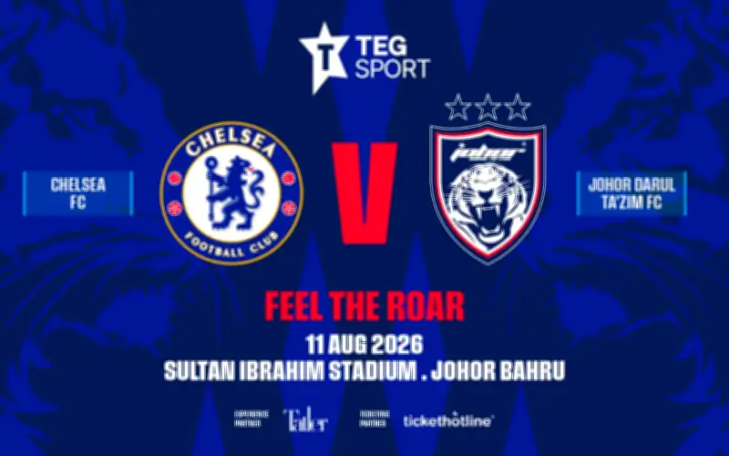 Chelsea lawan JDT di Johor pada 11 Ogos depan