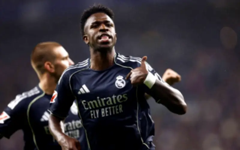 Dua Gol Vinicius Kekalkan Harapan Tipis Real Madrid di LaLiga
