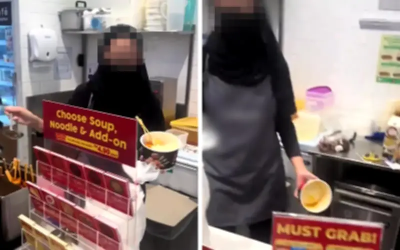FamilyMart gantung pekerja simbah sup pada penghantar makanan